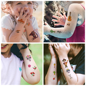 Eco-friendly Halloween faccia del tatuaggio adesivo per bambini impermeabile temporaneo <span class=keywords><strong>gatto</strong></span> zucca decorazione atmosfera Halloween tatuaggio - Product Image 2