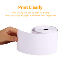 Rollo de papel térmico para impresora, rollo de papel térmico de recibos, 3, 1/8x230, 48 gsm, 80mm, 3 gsm