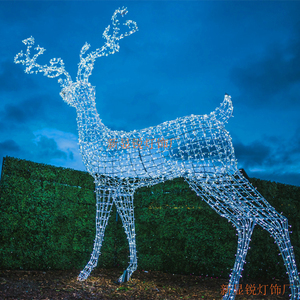 Grand renne lumineux 3D à LED pour Noël et lumières de pelouse intérieures/extérieures pour décorations de jardin, étanches IP65 - Product Image 1
