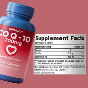 Suplemento Dietético OEM Solilan, Vitaminas de Calidad, CoQ10 400mg, Cápsulas Blandas de Coenzima <span class=keywords><strong>Q10</strong></span> en Venta - Product Image 2