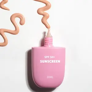 OEM High Quality Vegan Makeup Face Sun Screen Cream Oil-free Wholesale Moisturizing Facial Private Label Sunscreen Spf 50