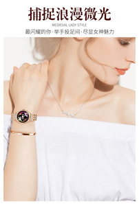 2024 Reloj inteligente dorado para mujer Pulsera de moda para mujer Regalo Gen 9 relojes inteligentes redondos con pantalla táctil con monitor de ritmo cardíaco - Product Image 6