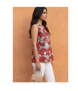 Kurti de Verano para Mujer, Estampado, con Cuello Halter, Ligero, de Algodón, Estilo Étnico Informal, Top de Moda para Uso Diario, Suministro Directo de Fábrica - Product Image 2