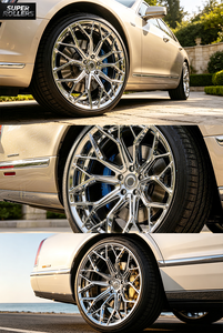 Jantes Deep Chrome 21 pouces 11J 5x112 Concaves Légères 12kg Flow Formed Style S101 pour BMW G80 M3 Audi RS5 AMG C63 E63 Personnalisées - Product Image 3