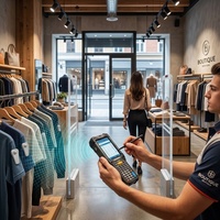Étiquette de sécurité antivol EAS RFID 2 en 1 UHF pour le commerce de détail, 68x30x19mm avec broche pour vêtements