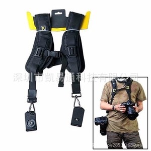 สายรัดกล้องคู่แบบ Fast Shooter ทำจากไนลอน สำหรับมืออาชีพ ขนาดกว้าง 3.8 ซม. สำหรับการถ่ายภาพด้วยกล้อง DSLR - Product Image 1