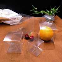 PVC Transparent Boîte Cadeau Pliable Bonbons Biscuit Carré Boîtes En Plastique Transparent Emballage Refermable Boîte De Cadeau De Fête De Mariage