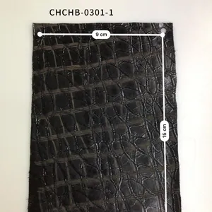 crocodile belly embossed alligator embossed cow skin leather 1-1.3mm thickness skin