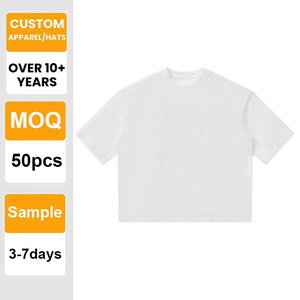 เสื้อยืดพรีเมียมสั่งทำพิเศษ ผ้าคอตตอน 100% เนื้อหนา ทรงหลวม ไหล่ตก ขายส่ง รับสกรีน ปัก สำหรับผู้ชาย - Product Image 1