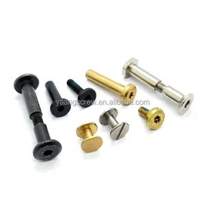 5mm Chicago Screws Countersunk Head Sex Bolt Binding Post Rivet Stainless Steel Male And Female Screw Chicago Screws For Leather