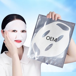 Masque Hydrogel Végétalien OEM à Marque Blanche Effet Lifting en V avec Crochets d'Oreille, au Collagène, Éclaircissant, Correcteur de Taches Brunes, Non Testé sur les Animaux, Vente en Gros - Product Image 1