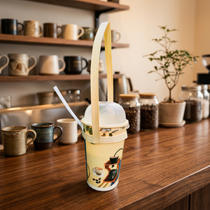 100% Biodegradable Palm Leaf Cup Carrier Origin Vietnam Wholesale Supply for Coffee Tea Smoothies Safe Handmade OEM Export - Product Image 5