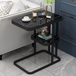 Modern Versatile Freestanding Metal Cubby Shelf round <strong>Pattern</strong> Side <strong>Table</strong> for Living Room Coffee <strong>Table</strong> Sofa <strong>Table</strong> Storage Shelf - Product Image 3