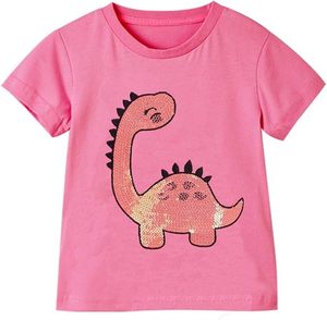 Fashion Toddler Girls T-Shirt Short Sleeve Shirt Unicorn Bunny Print Cute Summer <strong>Tops</strong> Tees <strong>Dinosaur</strong> Graphic Soft and Breathable - Product Image 1