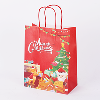 Nouvelle arrivée de sac de qualité supérieure sac cadeau avec logo personnalisé sac cadeau noël