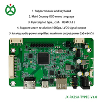 Contrôleur LCD LVDS avec carte VGA Type-C, entrées USB prenant en charge la souris/clavier, résolution 1920x1080
