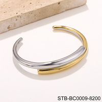 Brazalete de Acero Inoxidable 316L para Mujer, Marca FANKE, Dorado, Estilo Europeo Americano, Simple, Moderno, Doble, Discreto, para Fiesta