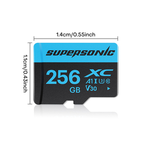 Carte SD TF Mini Supersonic Y600A haute vitesse 32 Go-256 Go V30 certifiée CE RoHS FCC pour téléphones et ordinateurs - Product Image 1
