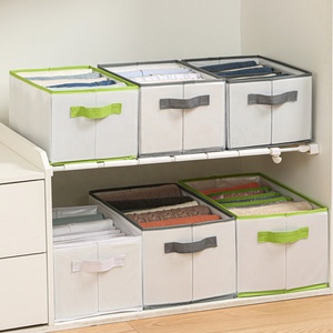 <span class=keywords><strong>Armadio</strong></span> organizzatore vestiti pieghevole in rete PVC contenitori con scomparto per Jeans cassetto <span class=keywords><strong>armadio</strong></span> resistente impermeabile industriale - Product Image 3