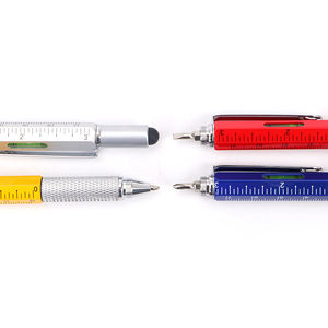 2024 गर्म बिक्री 6 में 1 शीर्ष स्पर्श बॉल पेन स्तर और स्क्रूड्राइवर स्तर माप शासक मल्टी फंक्शन टूल पेन - Product Image 2