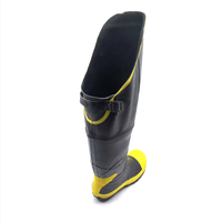 OEM/ODM bottes de sécurité en caoutchouc à bout en acier pour hommes imperméables et anti-choc pour le travail industriel chaussures minières de haute qualité