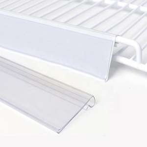 Bande de données transparente professionnelle en PVC pour étiquettes de prix de rayonnage, moulage plastique par extrusion, fourniture - Product Image 3