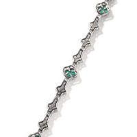 Collier de mode pour femme en laiton plaqué or, style tennis, avec pendentifs multicolores en forme de coquille, trèfle et croix, serti de zircons, vente en gros