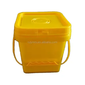 Clear containers Golf Ball plastic bucket with locking lids