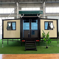 Unité d'hébergement préfabriquée pour camp de travail, maison extensible à double aile de 40 pieds