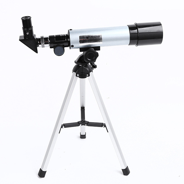 Portable 50mm Astronomical Telescope HD Zoom Refractor Scope for Moon Watching, Planet Viewing & Outdoor Observation