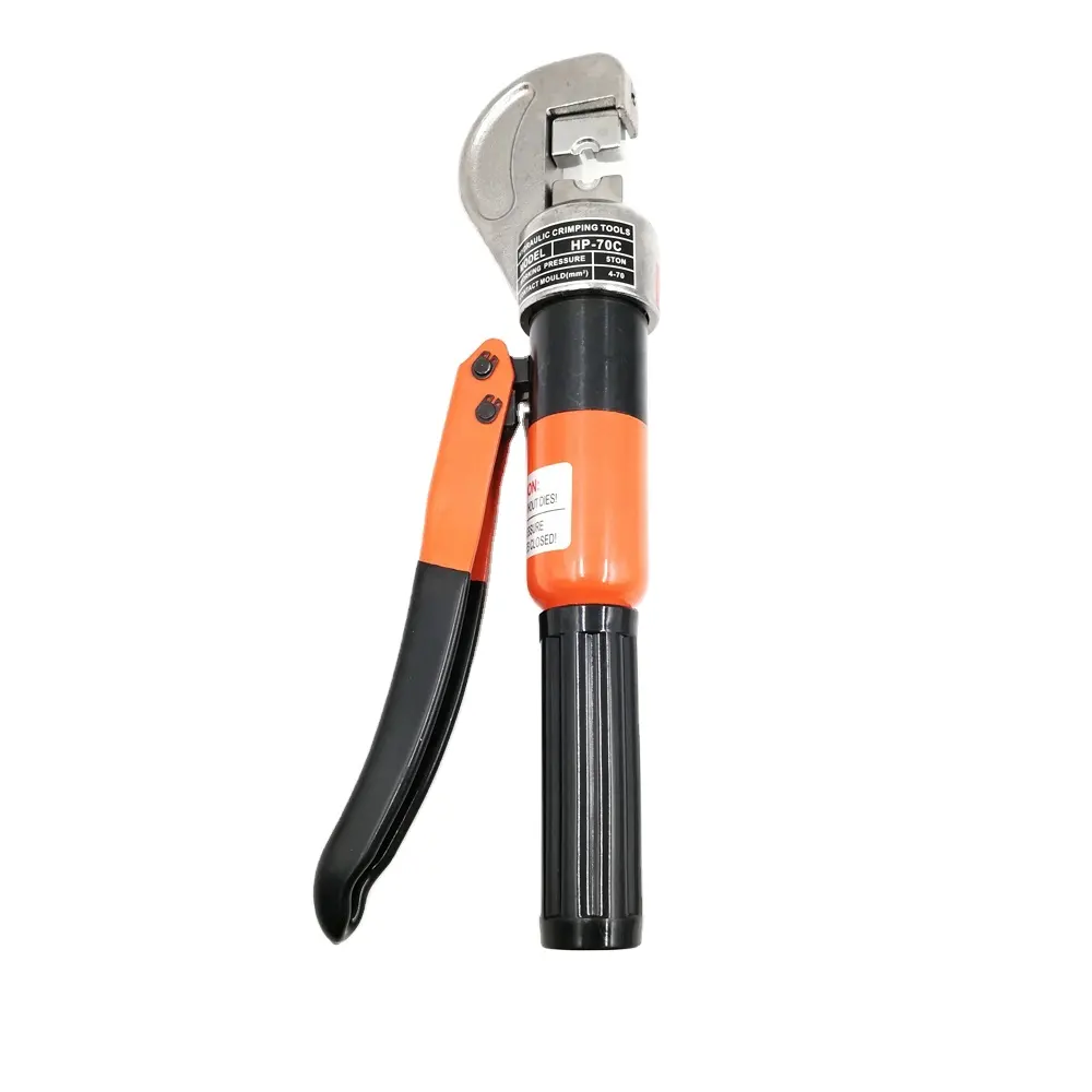 Haibale Cable Connecting Tools HP-70C Orange Handheld Hydraulic Impact Crimping Plier