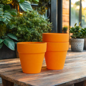 Mini macetas personalizadas de arcilla de 2,5 pulgadas para suculentas y plantas de cactus, terracota dorada de escritorio con aplicación de decoración de pared para colorear mate - Product Image 3