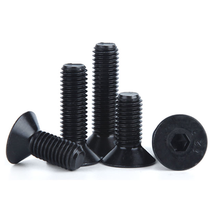 Tornillo <span class=keywords><strong>de</strong></span> Cabeza Avellanada Hexagonal <span class=keywords><strong>de</strong></span> Acero al Carbono DIN7991 Clase 12.9 10.9 con Recubrimiento Negro - Product Image 1