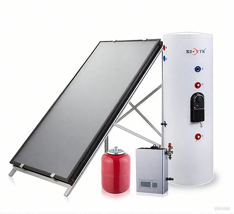 Factory Direct Household/Commercial Use Fast Heating Pressurized Split Type Solar Water Heater with Flat Solar Collector