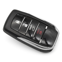 Carcasa Universal para Llave Inteligente con Control Remoto Keyless Go, 4 Botones, TOY12, Llave de Emergencia sin Cortar, Funda para Llave de Coche, Repuesto de Llaves de Vehículo