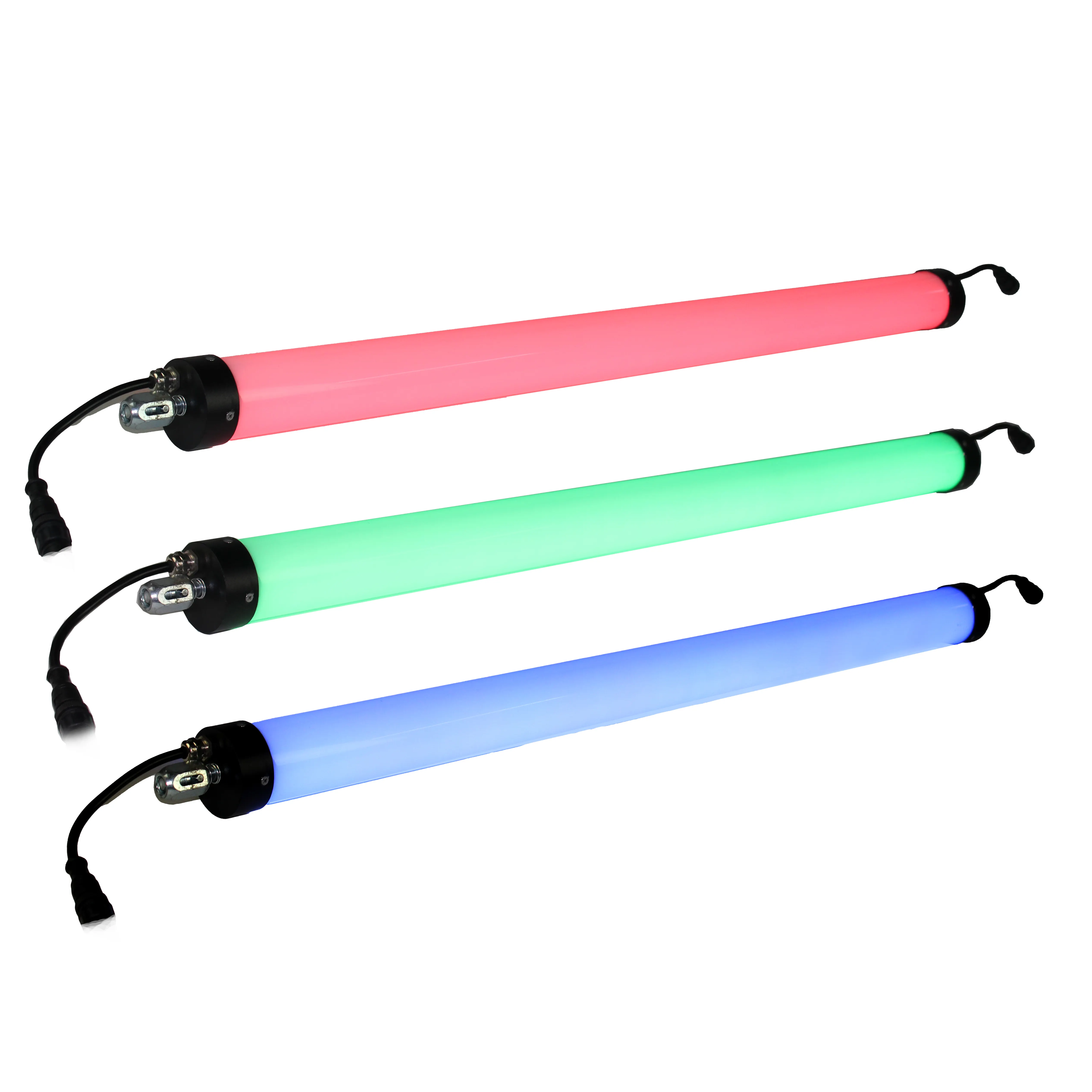DMX512 RGB Pixel Tube Lighting Addressable LED Pixel Tube Light With Milky Cover