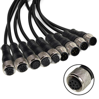Câble m12 4 broches pur capteur blindé étanche connecteur m12 mâle à femelle avec câble 4 broches