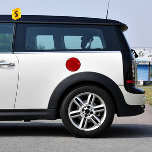 Shasha carbone véritable Fiber de carbone voiture intérieur accessoires couvercle de réservoir de carburant pour <span class=keywords><strong>Mini</strong></span> <span class=keywords><strong>Cooper</strong></span> <span class=keywords><strong>R56</strong></span> <span class=keywords><strong>R56</strong></span> LCI Clubman R55 Clubman R55 LCI - Product Image 6