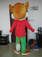 Superbe Costume de Mascotte Écureuil Rouge Personnalisé pour Adulte en Peluche pour les Fêtes du Nouvel An