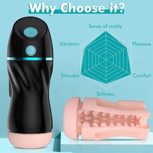 Masturbador Masculino de Lujo Totalmente Automático con Ventosa y Vibración, Productos para Adultos, Copa de Masturbación Anal Eléctrica Vibrante - Product Image 4