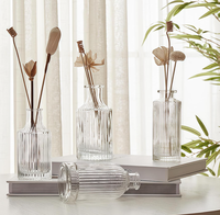 Bouteilles diffuseurs en verre rondes de 40 ml, 100 ml, 250 ml – Flacons d'arôme pour diffuseurs et vases – Idéales pour le remplacement des diffuseurs à bâtonnets