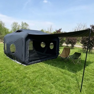 Grande tente cabine en toile TC de <span class=keywords><strong>10</strong></span> mètres carrés, respirante, multi-fenêtres, gonflable, pour utilisation en <span class=keywords><strong>camping</strong></span> en plein air - Product Image 3