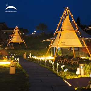 3.5m 4m 5m all'aperto 4 stagioni impermeabile piramide di <span class=keywords><strong>bambù</strong></span> Tipi lanterna <span class=keywords><strong>tenda</strong></span> di lusso festa di <span class=keywords><strong>bambù</strong></span> <span class=keywords><strong>tenda</strong></span> campeggio per eventi - Product Image 4