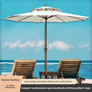 Parapluie de patio à double colonne centrale haut de gamme pour parasol extérieur jardin Villa maison plage balcon <span class=keywords><strong>Camping</strong></span> et Protection solaire - Product Image 5