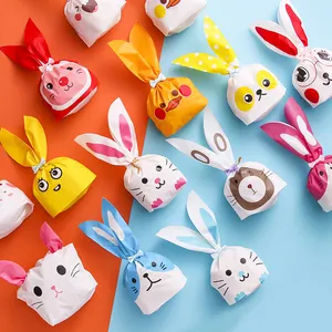 Sweets Party Goodie Packing Wedding Cake Bags Rabbit Candy Gift Bags Facial Long Ear Easter Bag