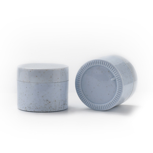Contenants cosmétiques biodégradables en paille de blé 30g 50g 100g 200g 250g, pot rond bleu rose <span class=keywords><strong>jaune</strong></span> en paille de blé primaire - Product Image 6