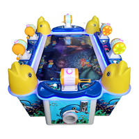 Machine de jeu de pêche pour enfants à monnayeur Banana Land 6 joueurs |   Jeu d'arcade de pêche au poisson pour parc d'attractions