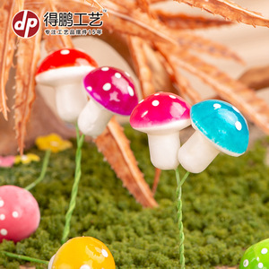 Mini Hongos de Espuma Decorativos, Coloridos y Brillantes, para Interiores y Exteriores, Adornos de Jardín, Accesorios para Bonsái D1369 - Product Image 3