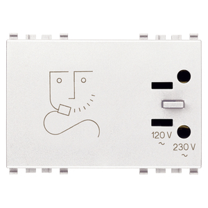 White Razor Socket 230 V Electric <b>Shaver</b> Charging Outlet - Product Image 1