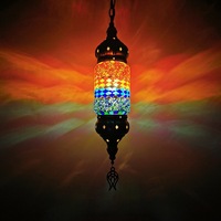 Lustre LED suspendu droit de petite taille, de style turc, pour restaurant, café, hôtel, gîte, bar, décoration romantique et originale